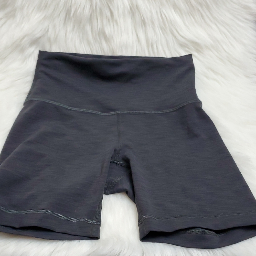 lululemon athletica Gray / Black  Bike Shorts